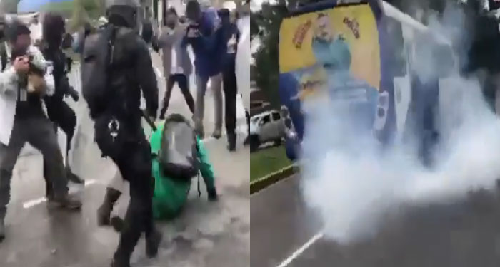 Momento exacto en que Antimotines liberan la Calzada Roosevelt (Video)