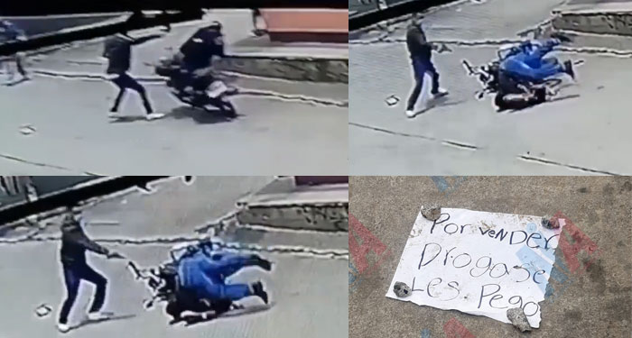 Sale a luz el momento del brutal asesinato del distribuidor de drogas en Amatitlán (Video)