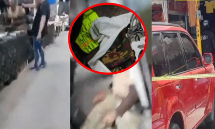 Sicarios graban el momento en que asesinan a un comerciante y le dejan una nota (Video)