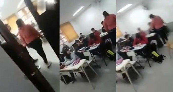 Descubre que su hijo es acosado y va a la escuela a enfrentar al responsable (Video)