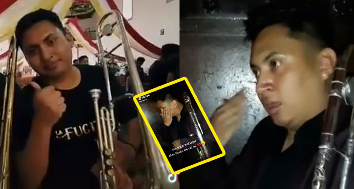 Músico de la ceremonia se pone a llorar en la boda de su ex y se vuelve viral (Video)