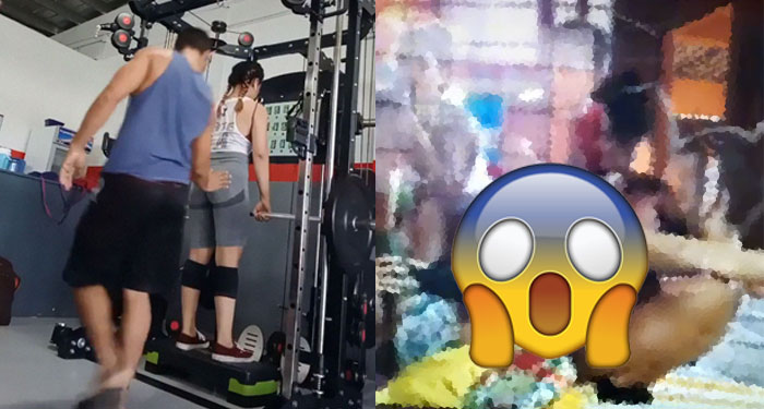 Cámaras de un gimnasio captan a una pareja manteniendo relaciones (Video)
