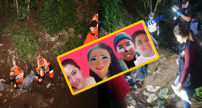 Localizan Zapatos y maletín pinta caritas en hallazgo de dos cadáveres en Villa Nueva