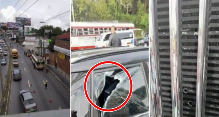 Sicarios se enfrentaron a balazos a la PNC en ruta a El Salvador (Video)