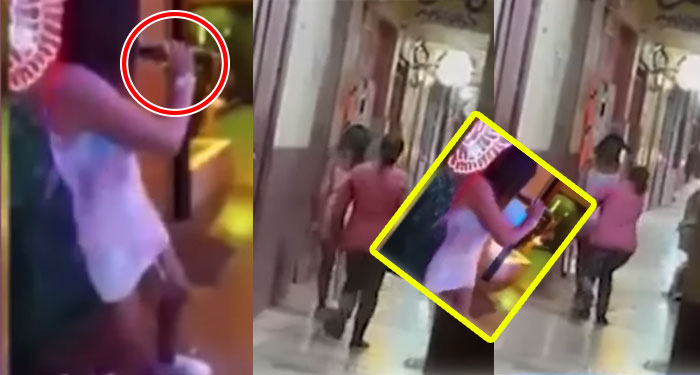 Madre saca a su hija de una discoteca cuando tomaba cerveza con sus amigos (Video)
