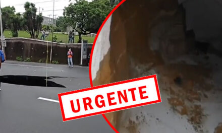 Las imágenes de la profundidad del socavamiento en ruta Pacífico (Video)