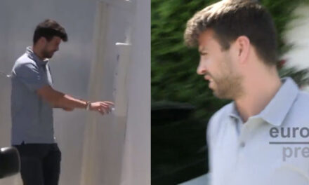 Captan a Gerard Piqué llegando a la casa de sus hijos a pedirle perdón a Shakira (Video)