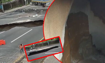 Relleno en el kilómetro 15 Ruta al pacifico desaparece y el hundimiento aumenta su magnitud (Video)