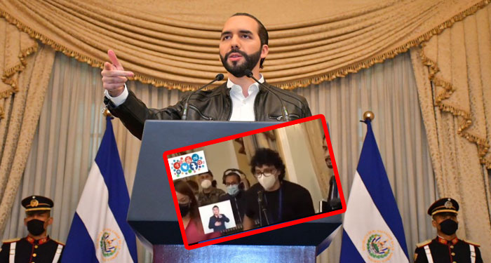 El Presidente de El Salvador Nayib Bukele desenmascara a periodistas (Video)