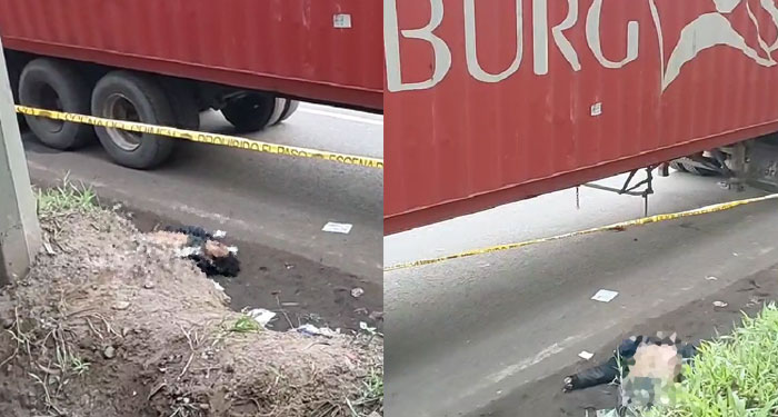 Presunto motoladrón muere tras intentar asaltar un cabezal en la Ruta al Pacifico (Video)