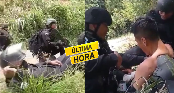 Invasores atacan a balazos a la PNC tras desalojarlos en 4 fincas (Video)