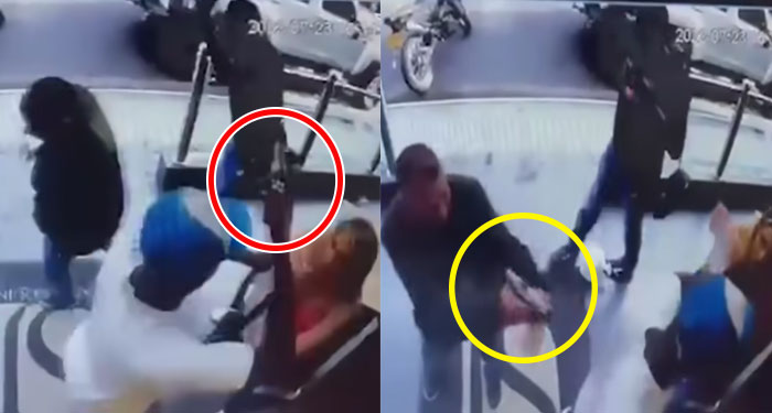 Hombre mata a balazos a un delincuente cuando asaltaba a una joven (Video)