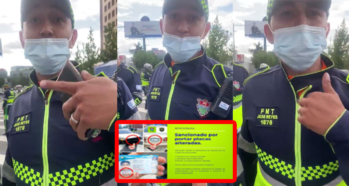 Así comenzó la fuerte pelea entre un conductor y un PMT por una fuerte multa (Video)