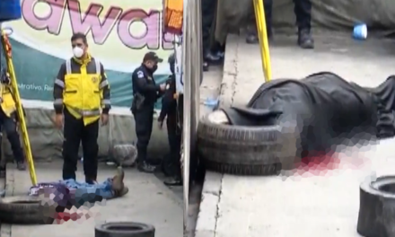 Presunto asaltante es asesinado a balazos en la terminal zona 4 Capitalina (Vídeo)