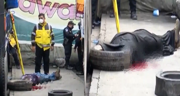 Presunto asaltante es asesinado a balazos en la terminal zona 4 Capitalina (Vídeo)