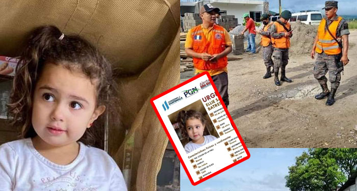 Ejército se une para para localizar a Ellie, la niña que desapareció en Zacapa (Video)