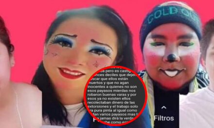 Los mensajes entre los pandilleros y la pareja de payasitos para recolectar la extorsión