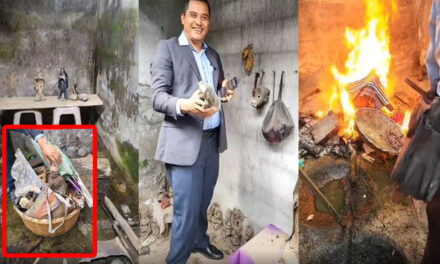 Pastor Carlos Riva prende fuego a un altar de brujería en Guatemala (Video)