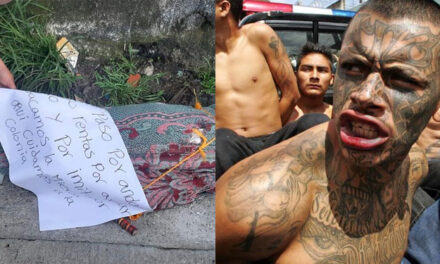 Pandilleros abandonan cadáver envuelto en sábanas y dejan una nota terrorífica (Video)