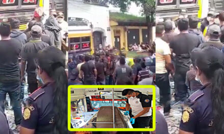 Fuente pelea entre pobladores y choferes en contra de la PNC tras asesinato de pito en Antigua (Video)