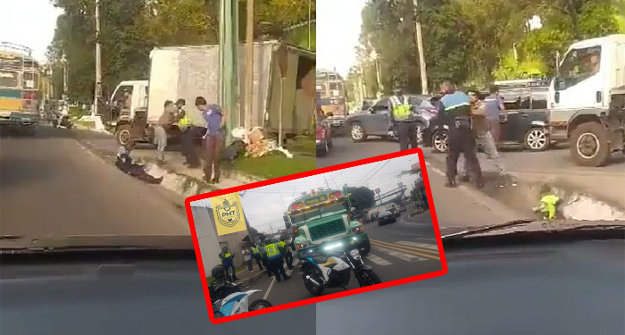 Fuerte pelea entre chofer de bus extraurbano y PMT por una fuerte multa (Video)