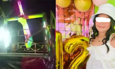 Momento en que niña fallece al salir volando de un juego mecánico (Video)
