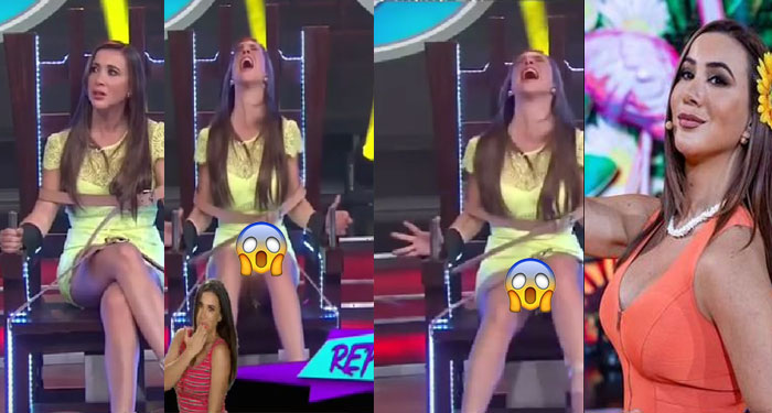Momento en que Mariazel enseña de más al jugar electrocutados y se vuelve tendencia (Video)