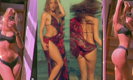 Novia de Gerard Piqué hace candente video con canción de Shakira y se vuelve tendencia