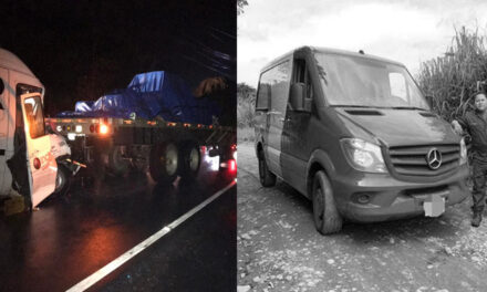Chofer de Panel muere al impactar en la parte trasera de un tráiler en San Lucas (Video)