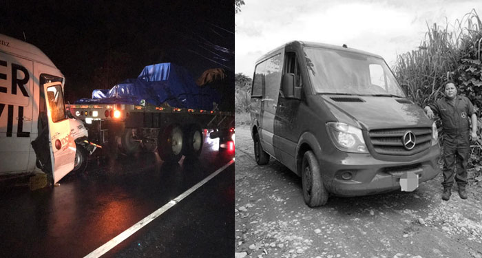 Chofer de Panel muere al impactar en la parte trasera de un tráiler en San Lucas (Video)