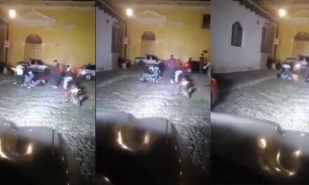 Nuevamente fuerte pelea en Antigua Guatemala frente a una discoteca (Video)