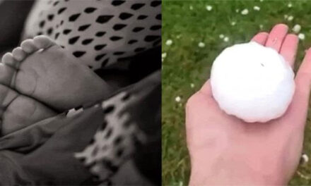 Bebé muere tras ser golpeada con una bola de granizo en España (Video)