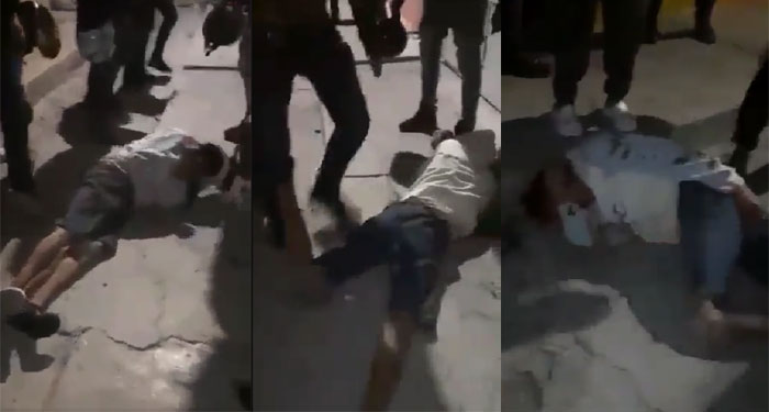 Ladrón es vapuleado por motoristas al momento que robó un celular (Video)