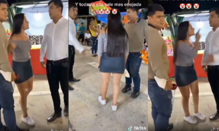 Hombre encuentra a su mujer con el amante y se van a los golpes (Vídeo)