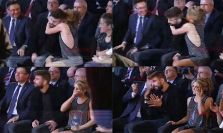 Momento exacto en que Gerard Pique le rechaza un beso a Shakira (Video)