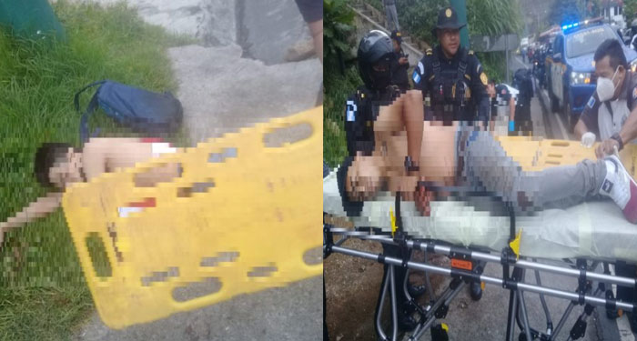 Pasajero de autobús se defiende durante asalto y vapulean a dos ladrones