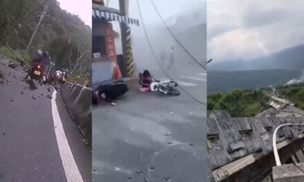 El impactante momento en que ocurrió el terremoto en Taiwán (Video)