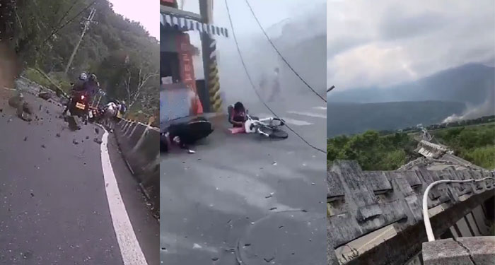 El impactante momento en que ocurrió el terremoto en Taiwán (Video)