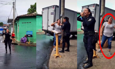 Momento en que Policía predica la palabra de Dios y es interrumpida por una mujer (Video)
