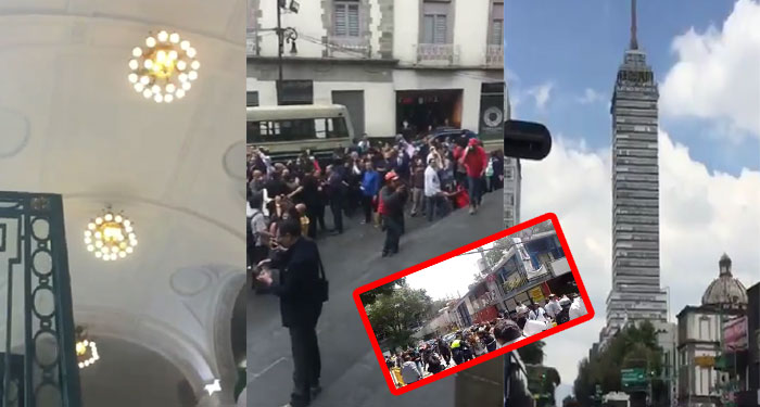 Momento de fuerte sismo de 7.4 sacude a México hace unos momentos (Video)