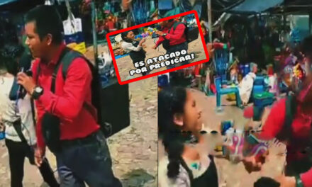 “Dejen de besar muñecos” Pastor es brutalmente golpeado por predicarle a los católicos (Video)
