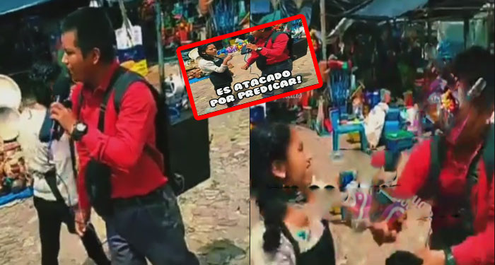 “Dejen de besar muñecos” Pastor es brutalmente golpeado por predicarle a los católicos (Video)