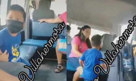 Madre se baja de bus y olvida a su hijo por ir concentrada en el celular (Video)