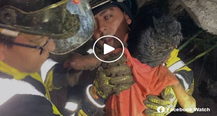 Paredón se desploma y menores quedan soterrado en la zona 3 capitalina (Video)