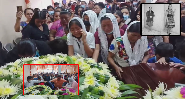 Familiares y miembros de la Iglesia le dan el último adiós a las dos víctimas del agujero en Villa Nueva (Video)