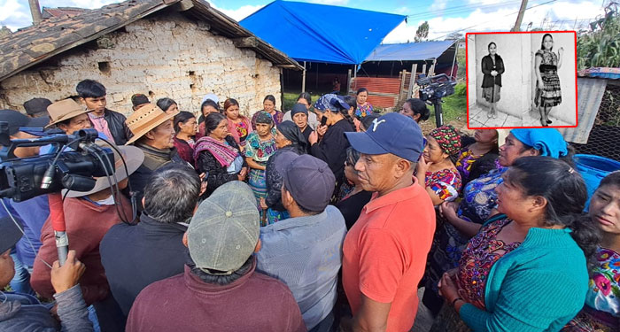 Decenas de pobladores de aldea Patachaj están a la espera de los cuerpos de madre e hija