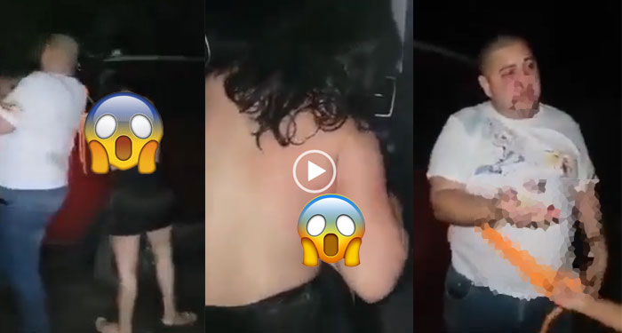 Momento en que mujer descubre a su esposo con su amiga en pleno acto y se van a los golpes (Vídeo)