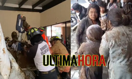 Sacatepéquez: Bomberos buscan víctimas por derrumbe en una pizzería (Video)