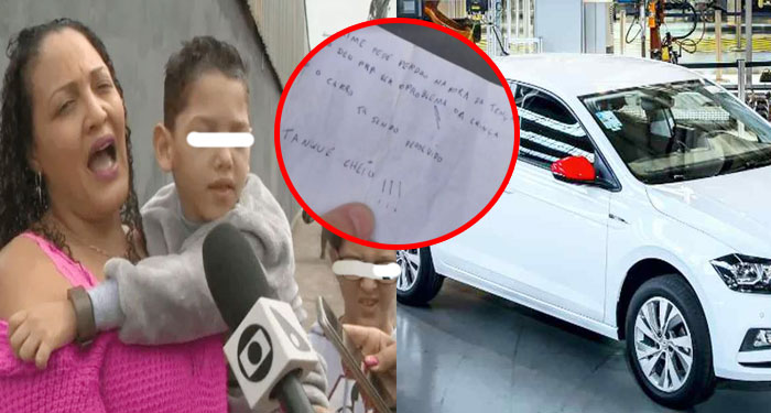 Ladrones devuelven el carro robado al descubrir que la dueña tenía un niño con discapacidad (Video)
