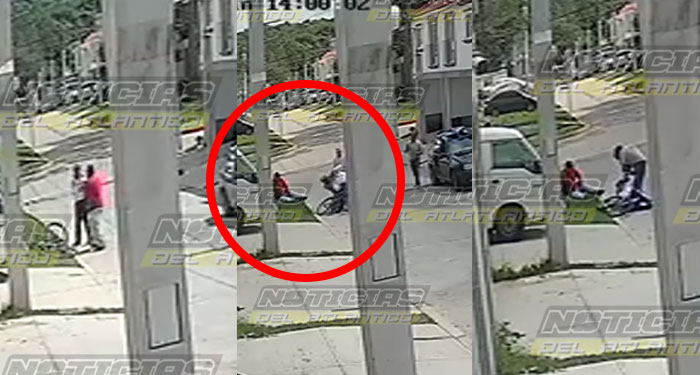 Momento en que guardia disparó contra vecino en zona 18 en defensa personal (Video)